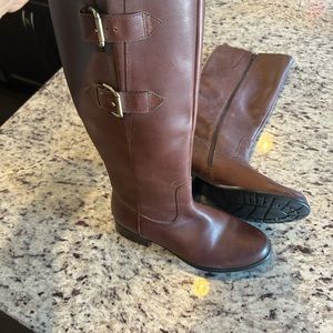 Clark’s brown leather boots
